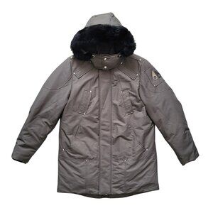 Moose Knuckles Stirling Down Parka in Grey Men's Size XL